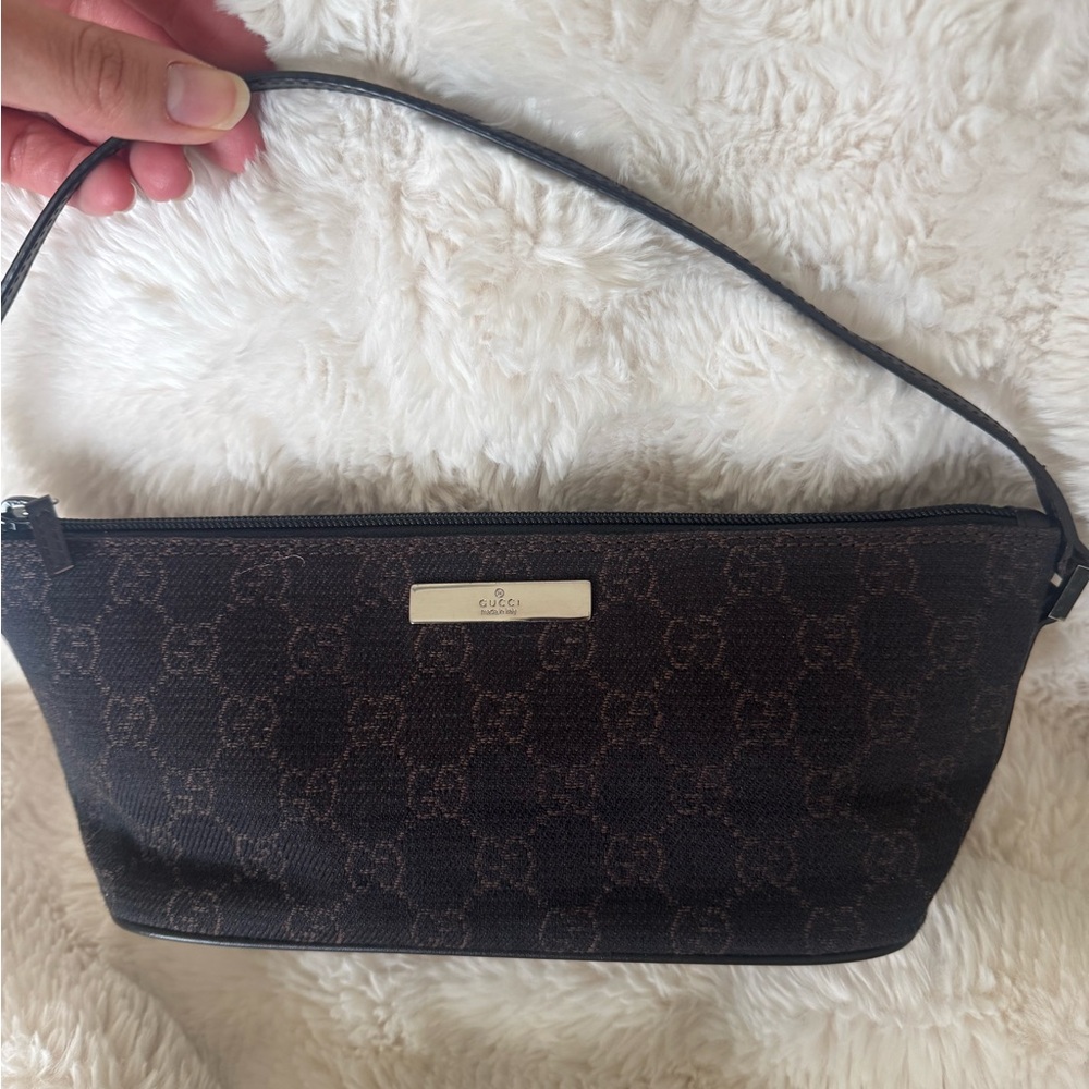 Authentic Gucci GG Canvas Brown 07198 Accessory Pouch/pochette - Picture 4 of 15
